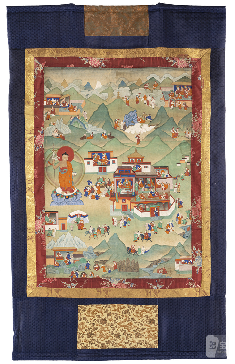 TWO THANGKAS DEPICTING PROBABLY SCENES OF THE AVADANA KALPALATA - 图9